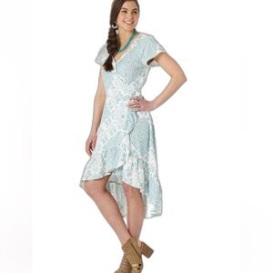 Wrangler Retro Handkerchief Print Wrap Dress